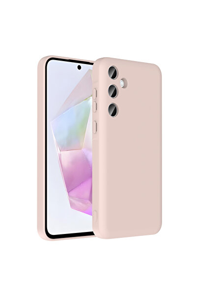 zore غطاء حماية لهاتف جالاكسي A36 مع حماية للكاميرا وحامل بطاقات من NXXA فيترا - وردي