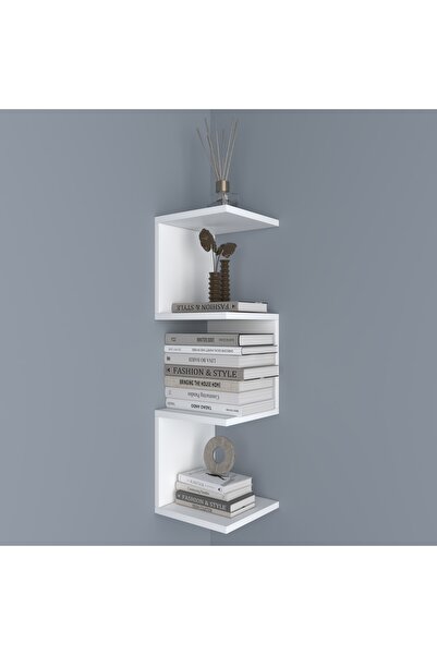 TUMBLERA Corner Köşe Duvar Rafı Kitaplık