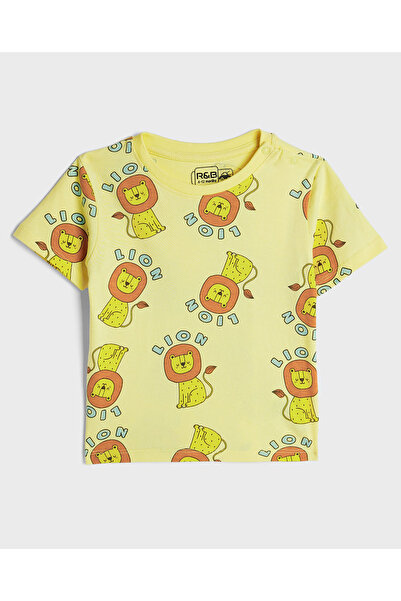 R&B Beige BASIC TEE 0-24M