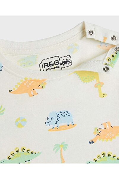 R&B White BASIC TEE 0-24M