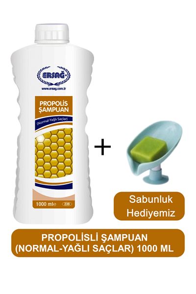 Ersağ Propolis Shampoo (Oily-Dry Hair) 1000 ml - Our Soap Dispenser Gift 239-07