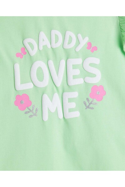 R&B Light Green BASIC TEE 0-24M