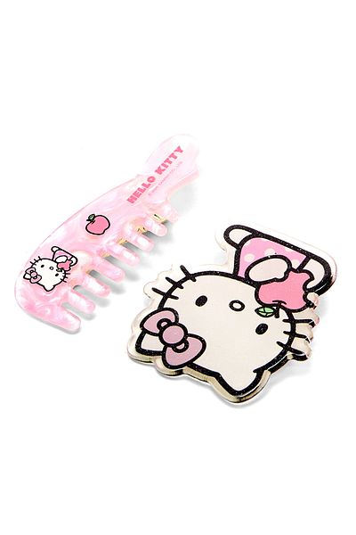 R&B Pink 2PK HAIRCLIP HELLO KITTY