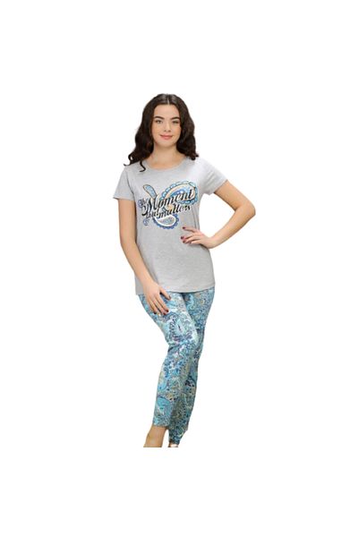 Generic Women's short-sleeved cotton pajamas - PJ 950