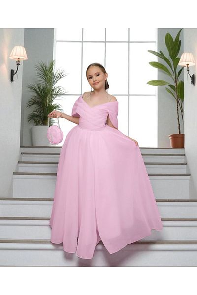 Kids ΚΟΡΙΤΣΙΑ ORGANZA ΒΡΑΔΙΝΟ ΦΟΡΕΜΑ ΜΕ ΚΟΡΩΝΑ ΚΑΙ ΤΣΑΝΤΑ ΔΩΡΟ, ΑΠΟΤΥΧΙΑ, ΓΑΜΟΣ, ΕΙΔΙΚΟΙ ΗΜΕΡΕΣ