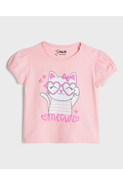R&B Pink BASIC TEE 0-24M