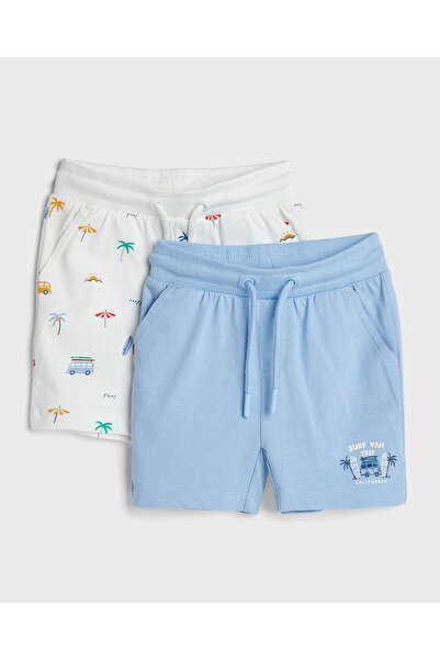 R&B Multi KNIT SHORTS PO2 0-24M