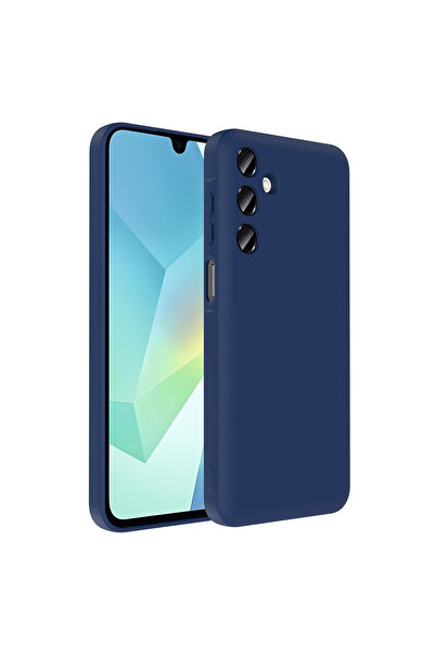 VARDAR AKSESUAR غطاء حماية لهاتف جالاكسي A16 مع حماية للكاميرا وحامل بطاقات وغطاء VRDR فيترا - أزرق داكن