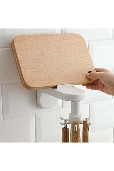 OEM Rotating White Utensil Holder with 8 Spaces 17 x 7 x 8.5 cm