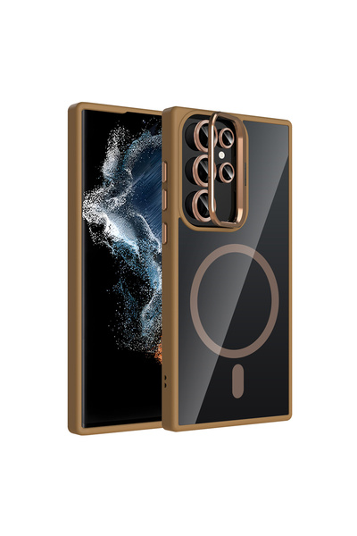 ZM STORE Samsung Galaxy S23 Ultra Case Transparent Etro Cover with Stand and ...