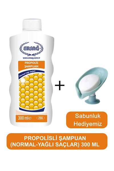 Ersağ Propolis Shampoo (Oily-Dry Hair) 300 ml - Our Soap Dispenser Gift 256-14