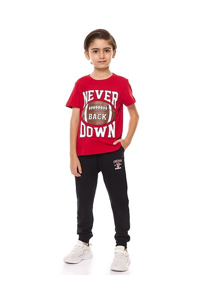 R&B Red BOYS T-SHIRT 2-8Y