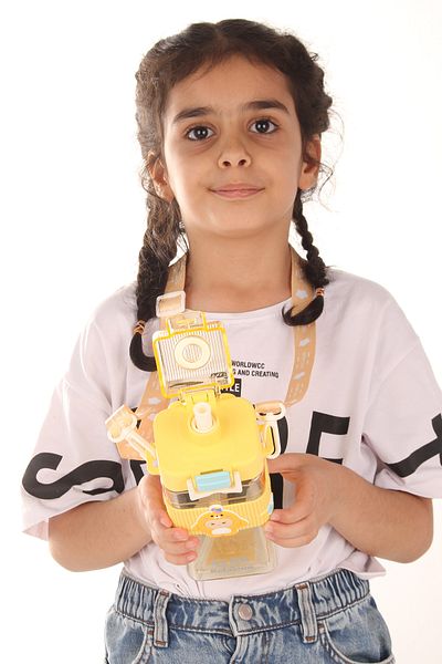 Relaxion Rlx-453 Water Bottle School Flask Unbreakable No Smell Food Contact Convenient Yellow