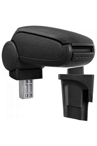 DELUXETUNING Seat Ibiza 2002-2008 car armrest, black, eco-leather