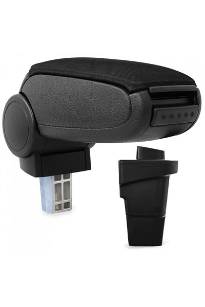 DELUXETUNING Car armrest Ford Focus III 2011-2015, black, textile material