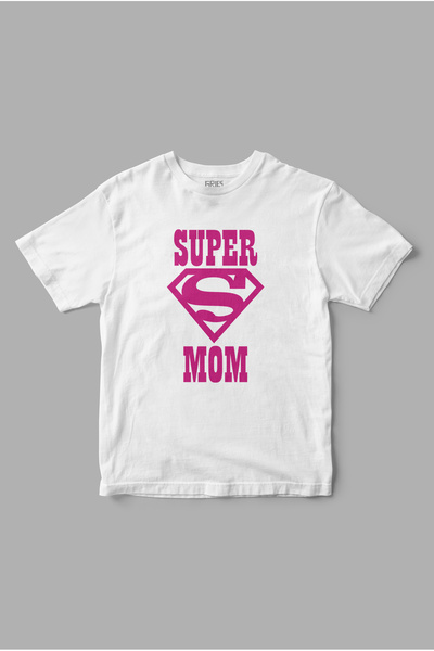donamod Super mama Supermen Štampano majica