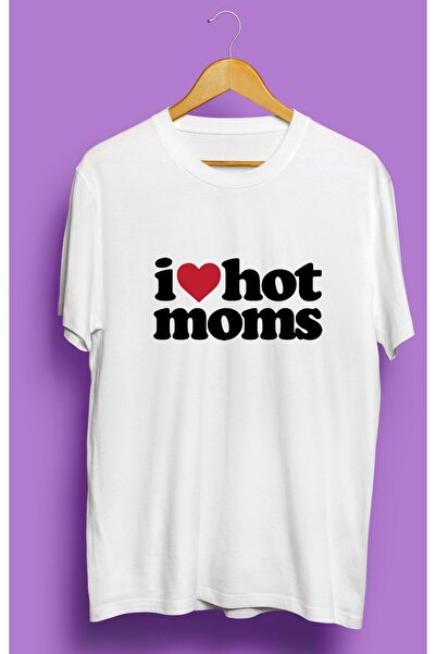 donamod Tricou oversize imprimat I Love Hot Moms
