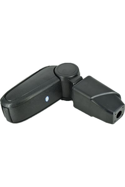 DELUXETUNING Car armrest Peugeot 206 1998-2012, black, imitation leather
