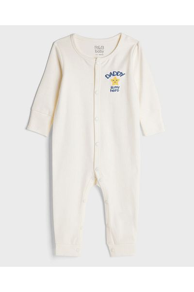 R&B Ivory SLEEPSUIT 0-18M