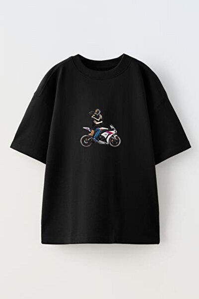 donamod تي شيرت محبوك مطبوع عليه زوجين من القطن باللون الأسود للجنسين