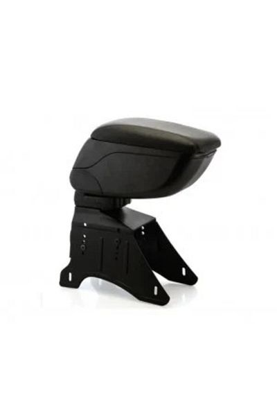 DELUXETUNING Universal black car armrest with black stitching
