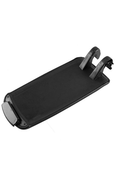 DELUXETUNING Armrest cover compatible with Audi A4 B6 B7 2000-2007, black color, eco-leather