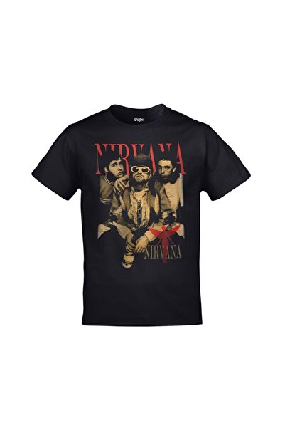 Gadali Unisex Nirvana Group Printed T-Shirt