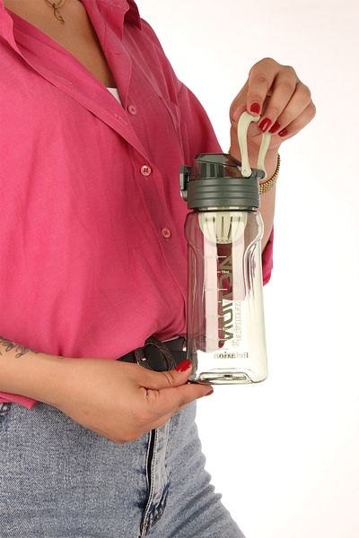 Relaxion Rlx-442 Water Bottle School Flask Unbreakable No Smell Food Contact Suitable Green