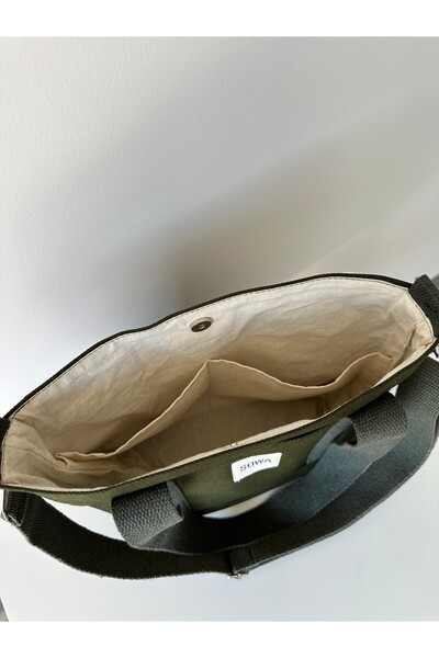 Sowa Collection 2'li Kanvas Çıtçıtlı Çanta Ayarlanabilir Çapraz Askılı Kadın El Ve Omuz Çantası