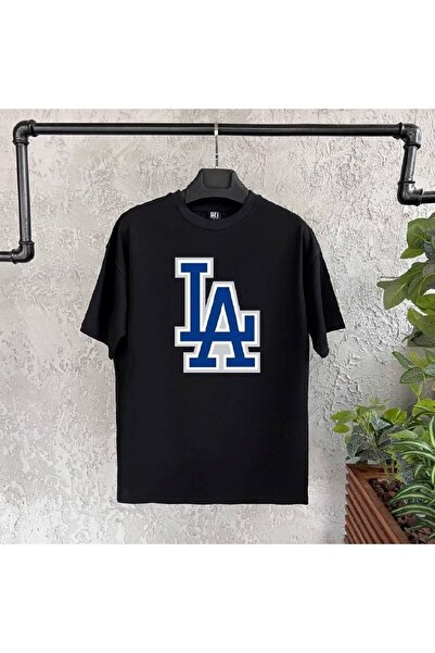 donamod La 2 Štampano crna muška majica