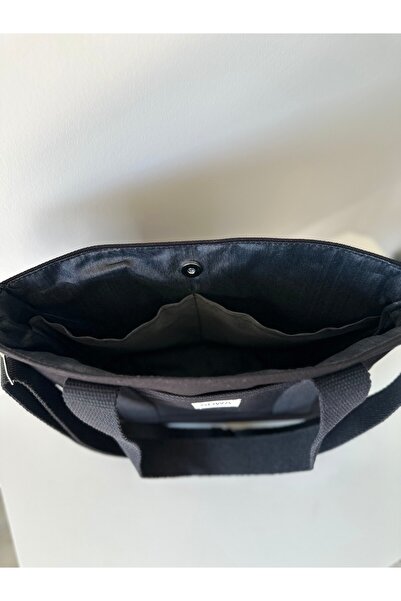 Sowa Collection 3lü Set Çıt Çıtlı Astarlı Kanvas Kadın El ve Omuz Çantası Makyaj Çantası