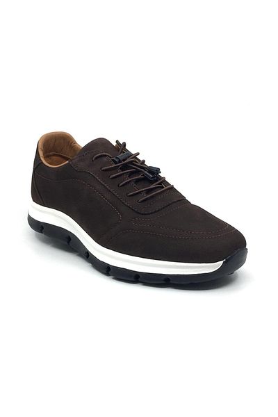Taşpınar Ayakkabı License 100% Genuine Leather Orthopedic Men's Daily Smart Lace-Up Summer Shoes with Sponge Gift