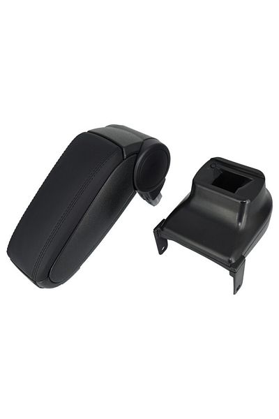 DELUXETUNING Car armrest Renault Clio IV 2012-2019, black fabric