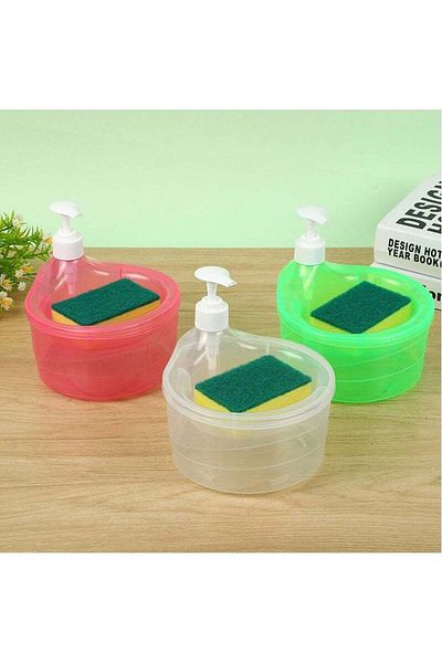 Generic Soap Pump Dispenser and Sponge Holder for your Kitchen Sink Counter Top Liquid Dish Washing Dispense