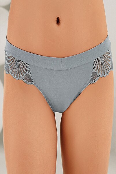 Şahinler Women's Cotton Side Lace Embroidered 6 Pack Panties