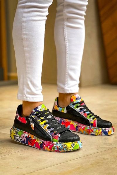 KAZAX Kb-02 Pantofi casual pentru bărbați, cu șireturi, crocodil, negru, roșu