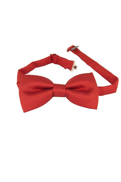 NEWTONE Classic Satin Bow Tie with Fine Texture, Red Glossy