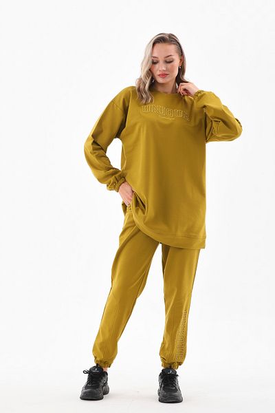 Marvella By Rasha Relaxed Fit Embossed Tracksuit Set