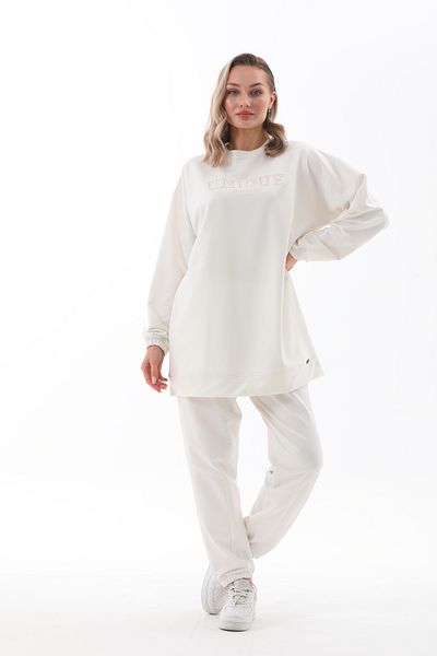 Marvella By Rasha Relaxed Fit Embossed Tracksuit Set