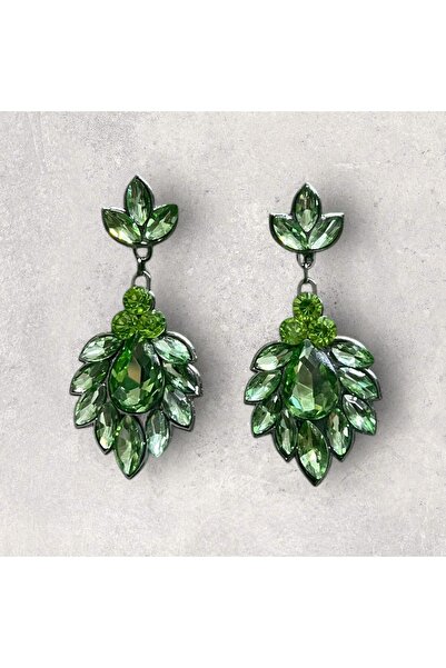 Sabek Bujiteri Eloria kristal Taşlı Küpe – düğün kına günlük kullanım