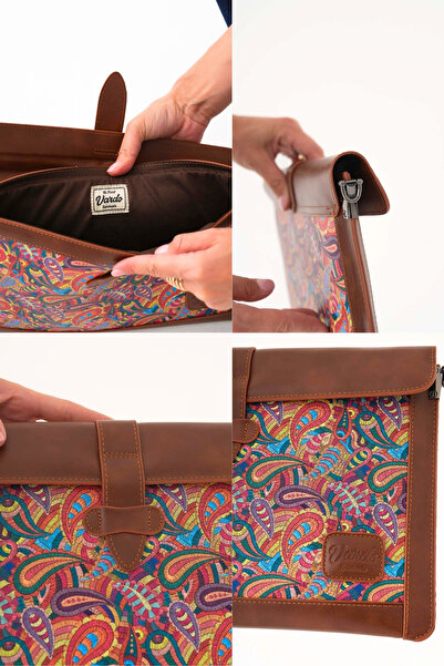 Vardo Helene Long Strap'' MacBook Pro-Air 14/13.3/13 Inch 33X23 Leather Case and Briefcase