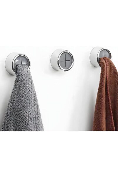 BRF Elizberrasell Self-Adhesive Wall Towel Rack |   Set of 2 |   Black-Grey 1...