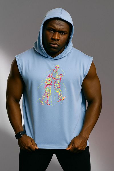 MUTLUGYM Fitness Sleeveless Hooded Athlete Sweatshirt