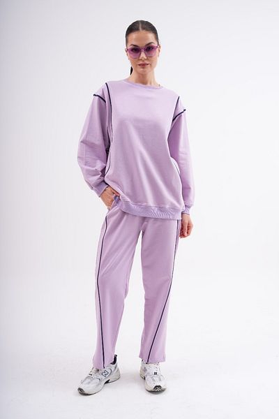Marvella By Rasha Casual Two-Piece Tracksuit with Stylish Line Details