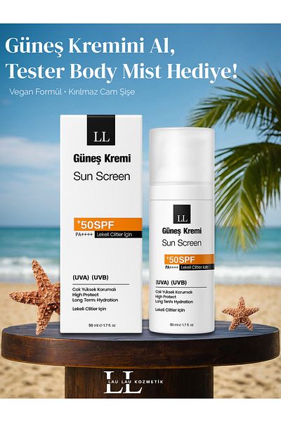 LAU LAU Sunscreen for Spotted Skin 50ml Tone up Pink 50ml (Uva) (Uvb) +50 Spf Pa++++ High Protection