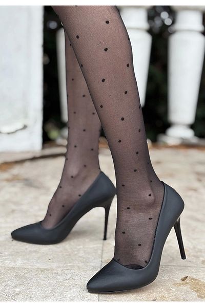 Işıltı kidss Hillar Black Satin Stiletto Shoes