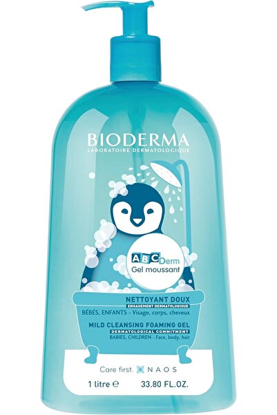 Bioderma ABCDerm Foaming Gel - Gentle Baby Cleanser (1 L)