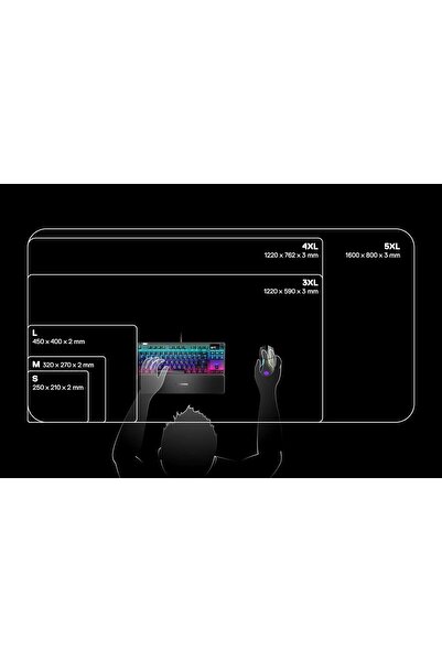 SteelSeries QcK 3XL Gaming Mouse Pad - Black