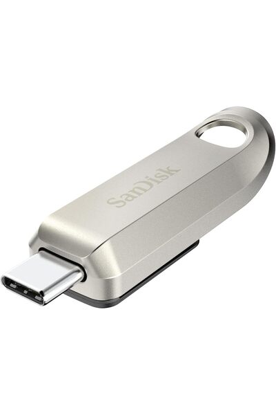 SanDisk Ultra Luxe USB-C Flash Drive 64GB, USB 3.2 Gen 1, Metal, Up to 400MB/s, Silver