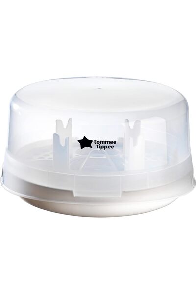 tommee tippee جهاز تعقيم بالبخار للميكروويف لزجاجات الأطفال وملحقاتها، يقضي ع...